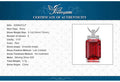 Jewelry Palace certificate of authenticity for a ruby pendant with detailed specifications.